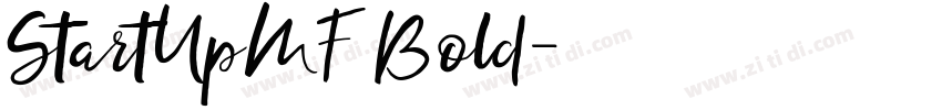 StartUpMF Bold字体转换